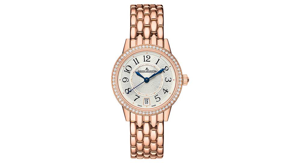 Часы Rendez-Vous Date, Jaeger-LeCoultre, розовое золото, бриллианты, механизм с автоматическим заводом 
