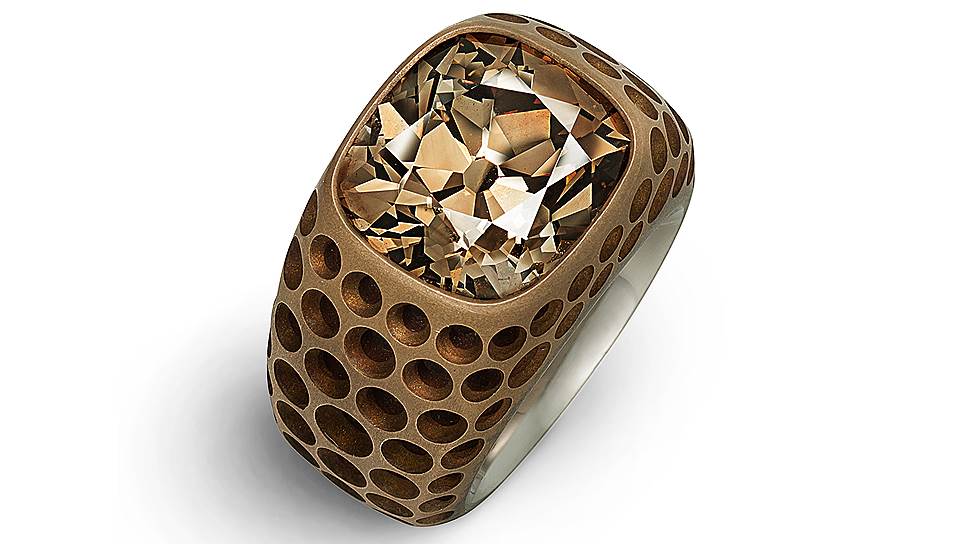 Hemmerle, кольцо, бронза, белое золото, бриллиант, 2017 год 

