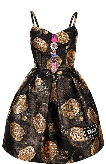 Dolce &amp; Gabbana, приталенное мини-платье с принтом