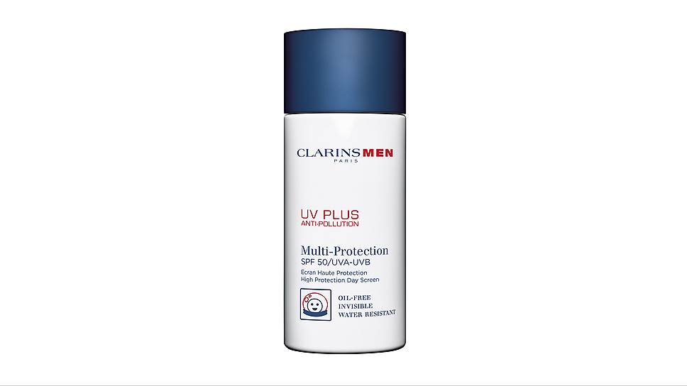 Защитная эмульсия-экран для лица Clarins UV-Plus Anti-Pollution с функцией укрепления и матирования кожи