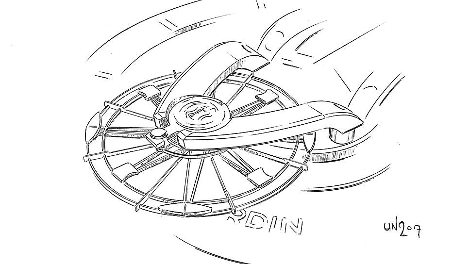 Балансовое колесо из сверхлегкого кремния со стабилизирующими лопастями, выполненными из сплава никеля,— среди особенностей &lt;B>Ulysse Nardin&lt;/B> FreakVision 