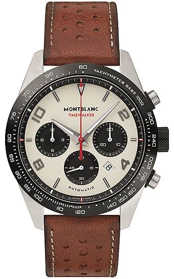 Montblanc, часы TimeWalker Manufacture Chronograph, сталь, 43 мм, механизм с автоматическим подзаводом 

