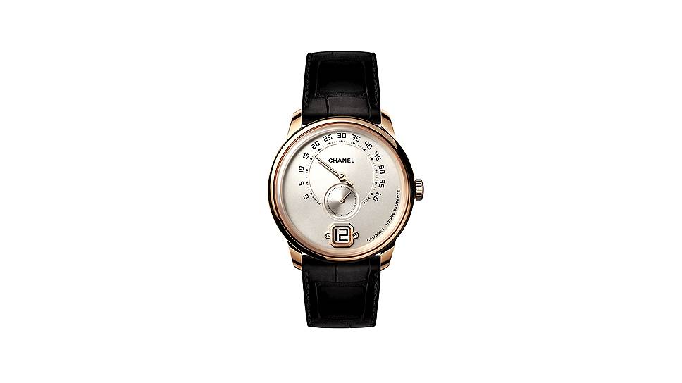 Часы Monsieur de Chanel, 40 мм, бежевое золото, мануфактурный механизм Calibre 1 с ручным подзаводом, два усложнения, трехдневный запас хода; водонепроницаемость 30 м