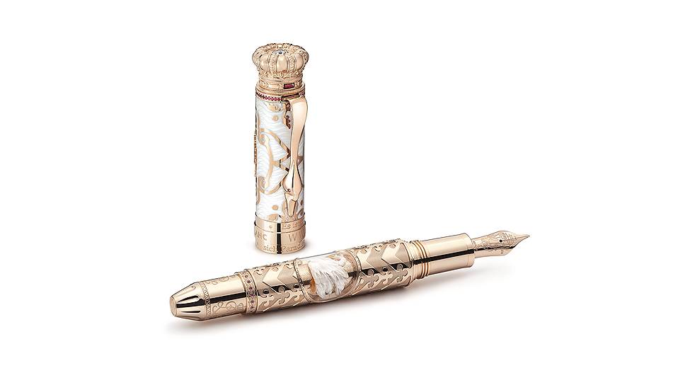 Montblanc, ручка Patron of Art Homage to Ludwig II Limited Edition 5, золото, бриллианты