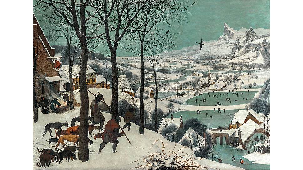 Питер Брейгель Старший. «Охотники на снег у». 1565