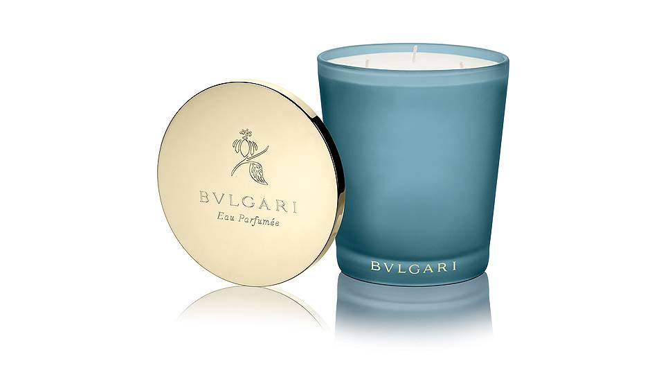 Свеча с тонким ароматом парфюма «Голубой чай», или The Bleu, Bvlgari