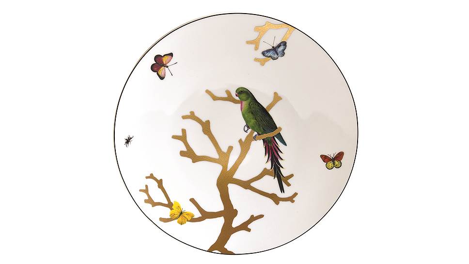 Обеденная тарелка Perruche Vert из коллекции Aux Oiseaux