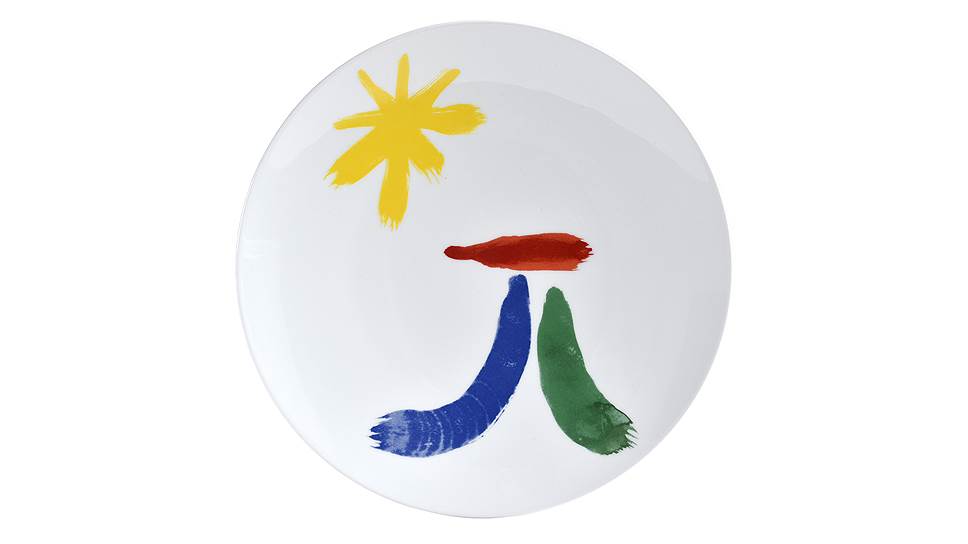 Обеденная тарелка из столового сервиза на 12 персон Parler Seul, Joan Miro, 100 экз.