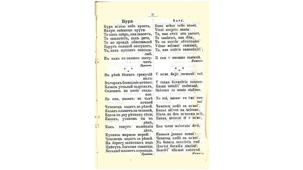 В начале XX века предлагались различные варианты орфографической реформы. Вот как выглядели бы известные стихи Пушкина, если бы был принят один из наиболее радикальных проектов орфографической реформы
