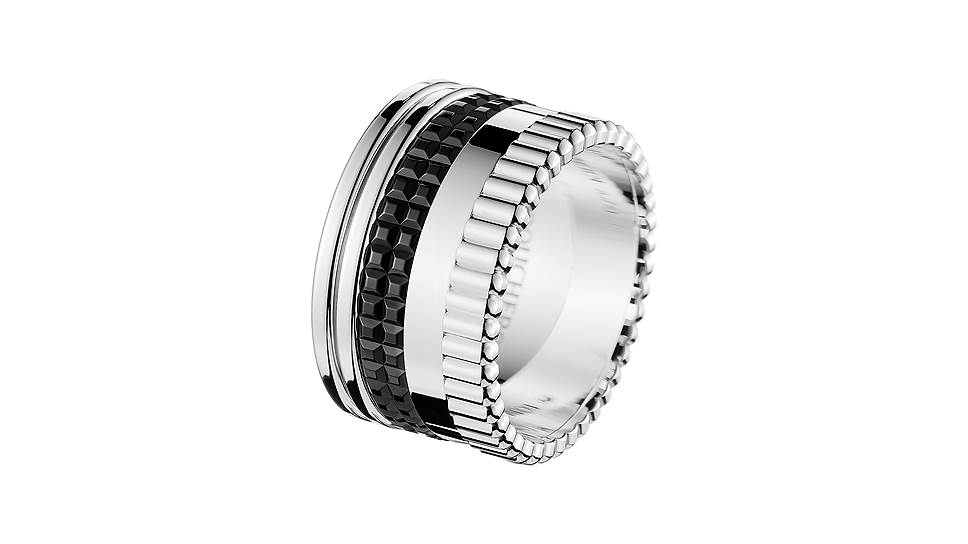 Boucheron, кольцо Quatre, белое золото, PVD-покрытие
