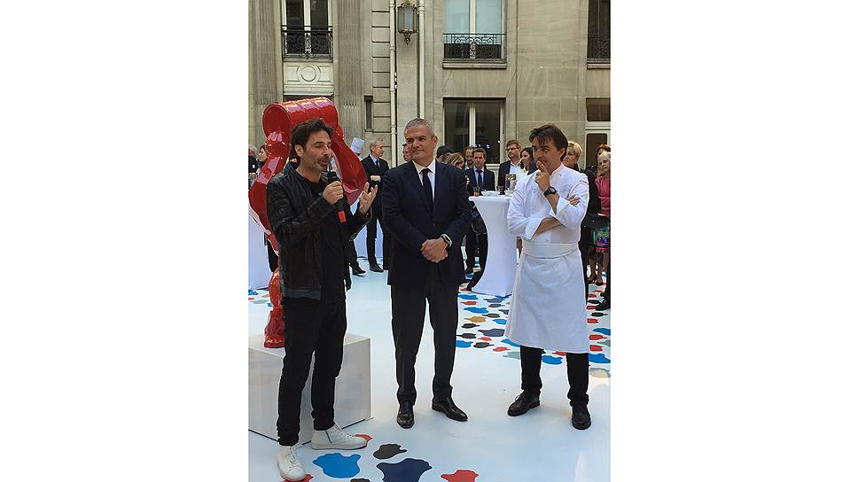 На открытии обновленного бутика Hublot на Вандомской площади встретились Ришар Орлински, Рикардо Гвадалупе и Янник Аллено (слева направо)