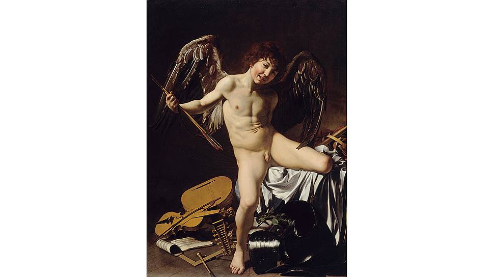 Караваджо. «Амур-победитель». 1601–1602. Из собрания Берлинской картинной галереи