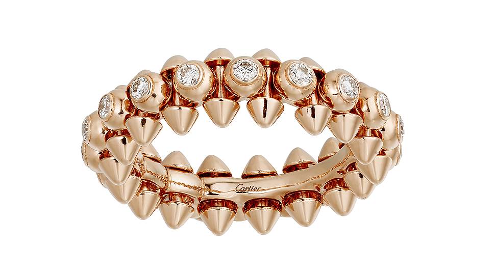 Кольцо Clash de Cartier, розовое золото, бриллианты