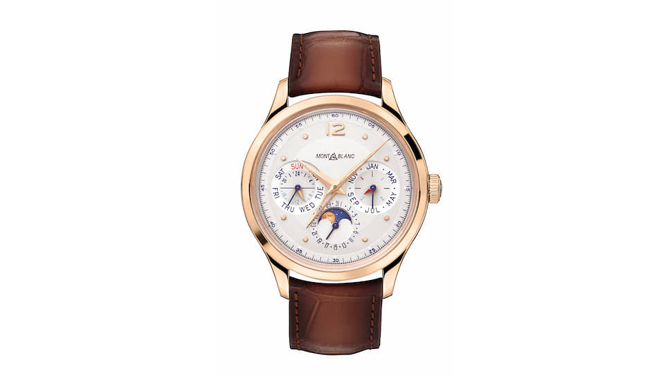 Montblanc, часы Heritage Perpetual Calendar Limited Edition 100, 40 мм, розовое золото, механизм с автоматическим подзаводом