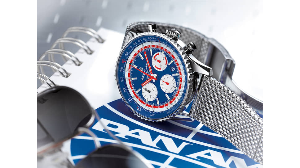 Часы Breitling Navitimer 1 Airline Editions B01 Chronograph 43 Pan Am Edition