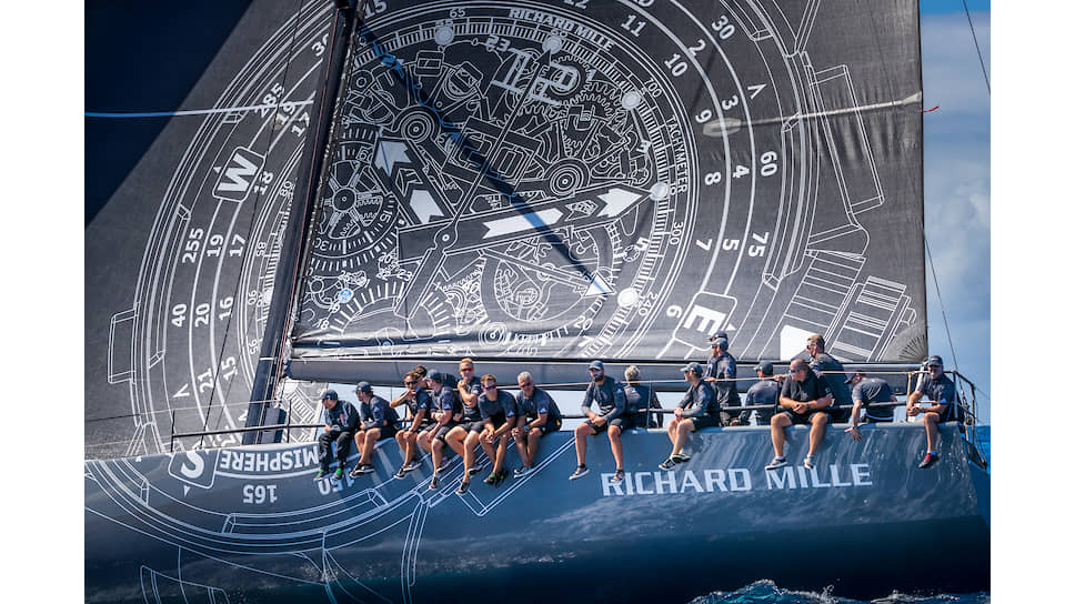 Экипаж яхты Richard Mille во время регаты «Паруса Сен-Барта»