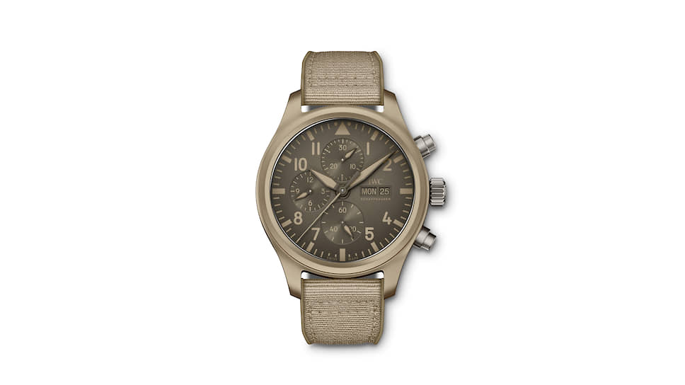 IWC, часы Pilot’s Watch Chronograph Top Gun Edition «Mojave Desert», 44,4 мм, керамика, механизм с автоматическим подзаводом, запас хода 46 часов
