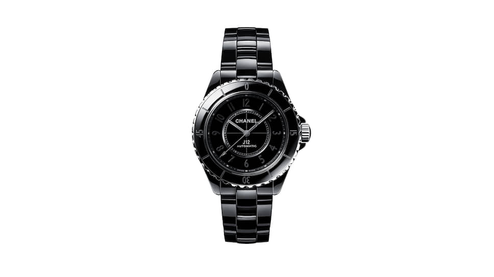 Chanel Fine Jewelry, часы J12 Phantom, 38 мм, керамика, сталь, механизм с автоматическим подзаводом, запас хода 70 часов
