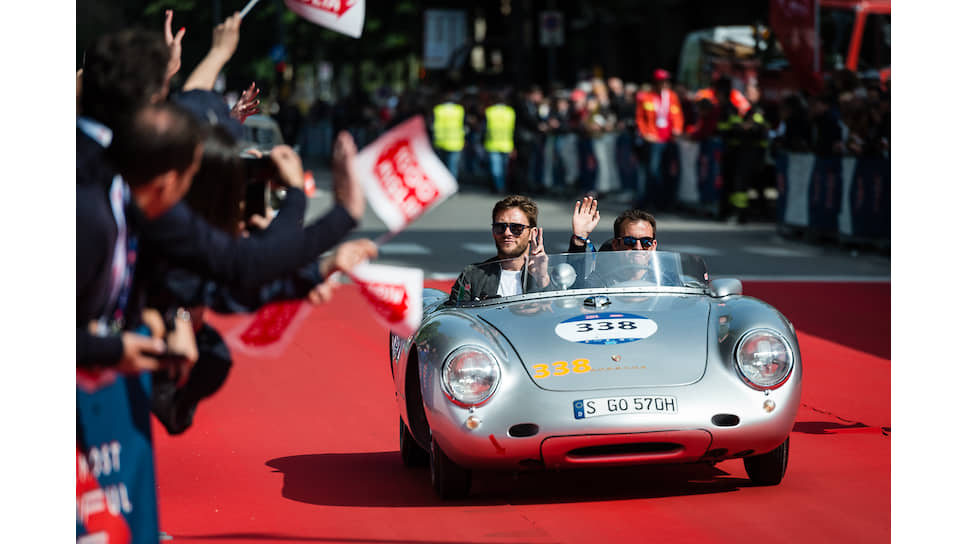 Скотт Иствуд (справа) во время ралли Mille Miglia 2019