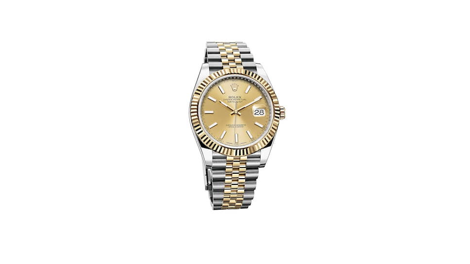 Rolex, часы Oyster Perpetual Datejust, 36 мм, сталь, желтое золото, механизм с автоматическим подзаводом