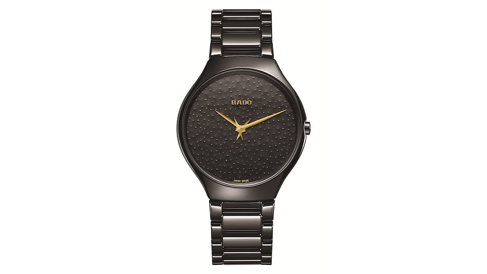 Rado, часы True Thinline Toge, 39 мм, керамика, кварцевый механизм