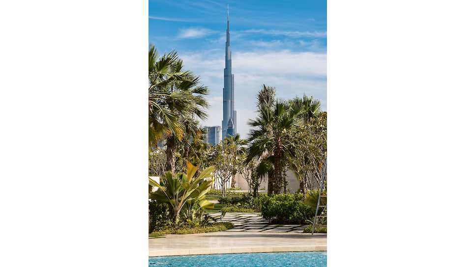 На территории отеля Bvlgari Resort Dubai