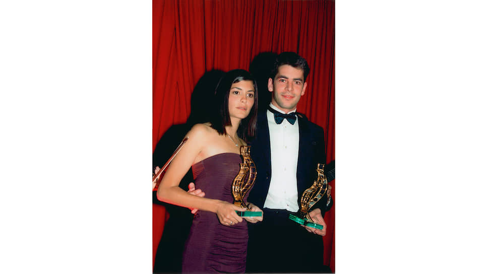 Одри Тоту и Эдуардо Норьега, первые в истории лауреаты Trophee Chopard, 2001 год