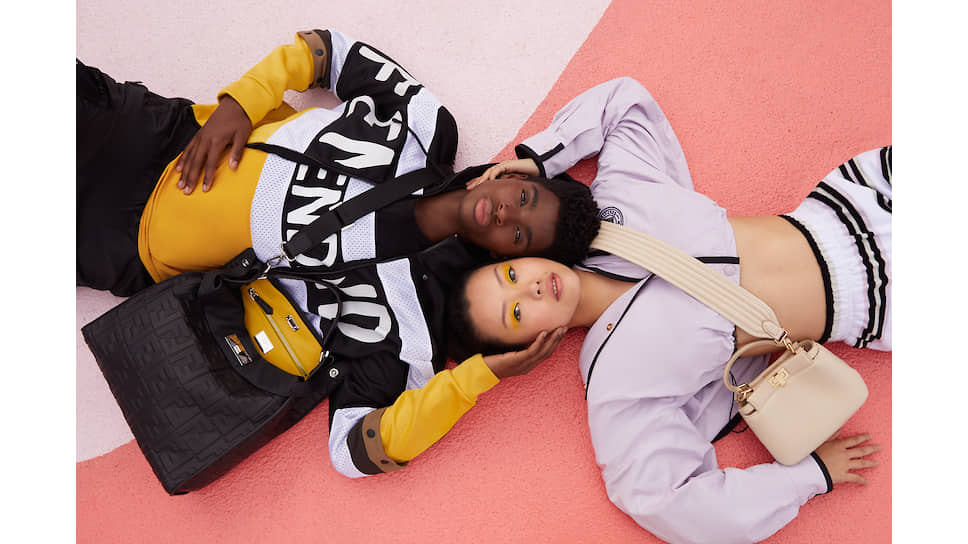 Алтон Мейсон и Миа Конг на крыше музея «Гараж» в Майами в одежде Fendi Leisurewear Pre-Fall 2020