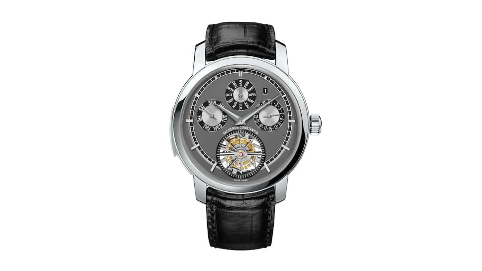 Vacheron Constantin, часы Traditionnelle Grandes Complications, 44 мм, платина, механизм с ручным подзаводом, запас хода 58 часов