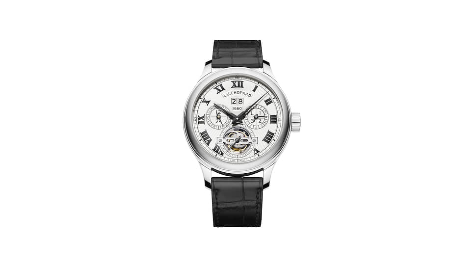 Chopard, часы L.U.C 150 All in One, 46 мм, белое золото, механизм с ручным подзаводом, запас хода 189 часов, 15 экземпляров