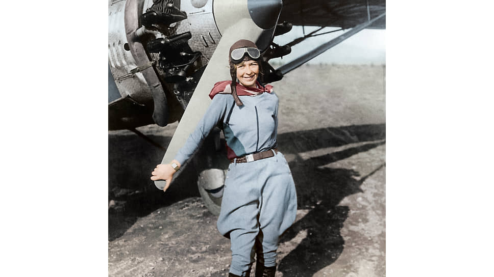 Пилот Элинор Смит в часах Longines, 10 марта 1930 года