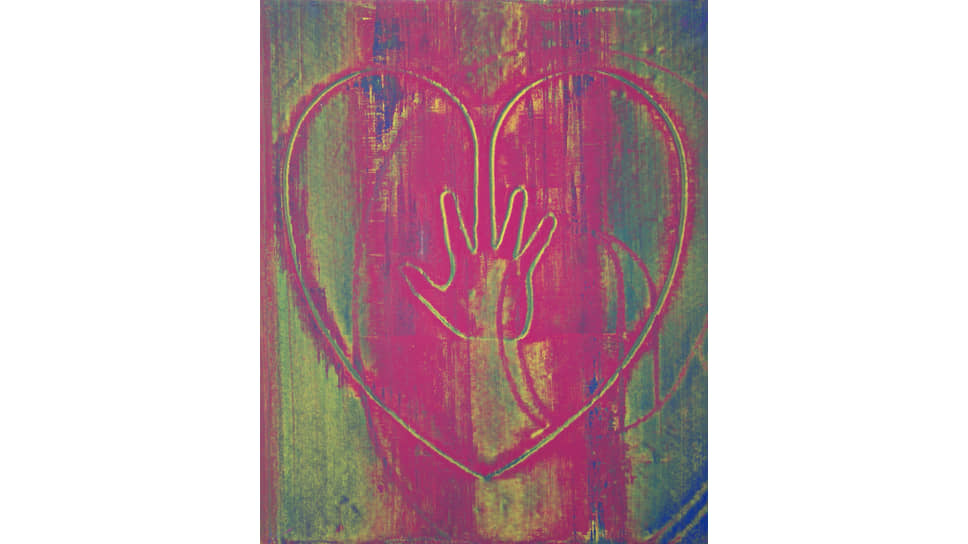  Картина Джонатана Келли Hand on Heart (Pink), аукцион Art &amp; Co.
