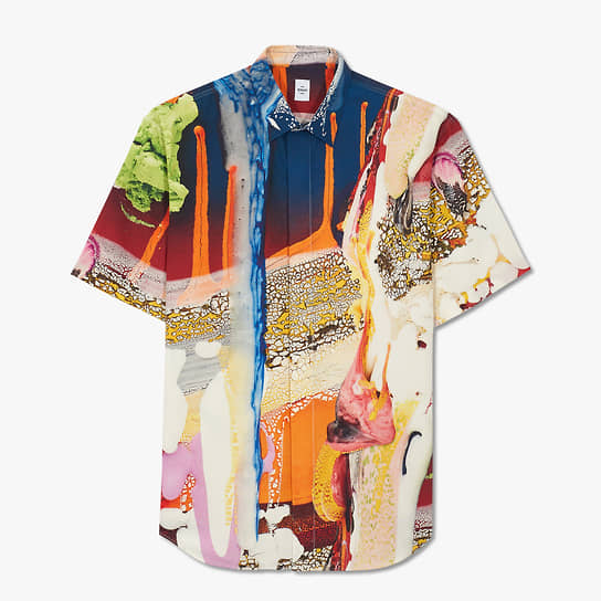 Принт на рубашке из новой коллекции Berluti повторяет текстуры работ Брайана Рошфора