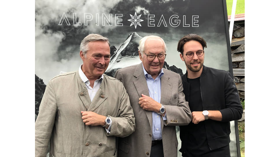 Три поколения семьи причастны к появлению новых Alpine Eagle. Слева направо: Карл-Фридрих Шойфеле, Карл Шойфеле и Карл-Фриц Шойфеле