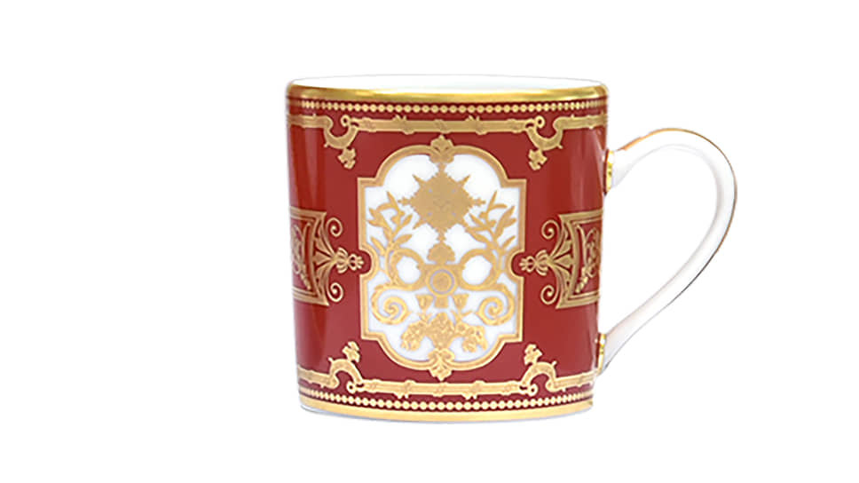 Чайная чашка Aux Rois Rouge, Bernardaud, фарфор
