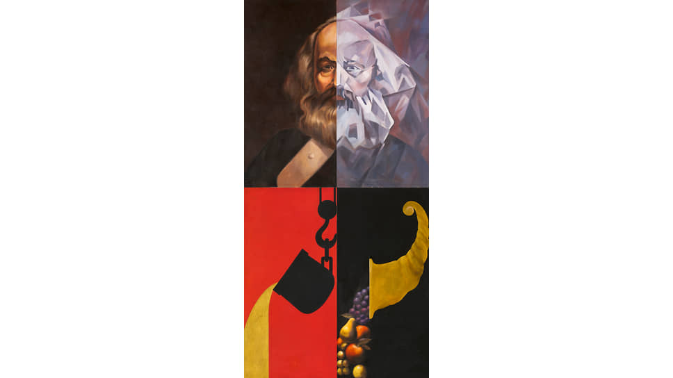 Комар и Меламид, «Карл Маркс и Рог Изобилия», 1982–1983 годы
