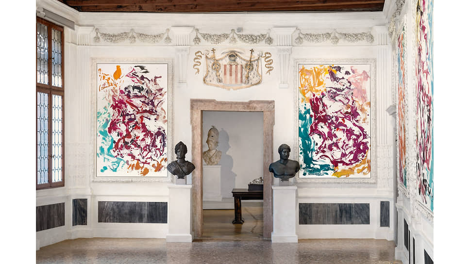 На выставке Георга Базелица «Archinto» в палаццо Гримани