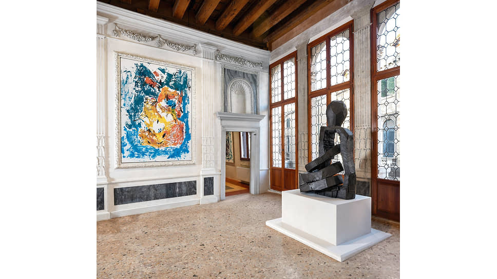 На выставке Георга Базелица «Archinto» в палаццо Гримани
