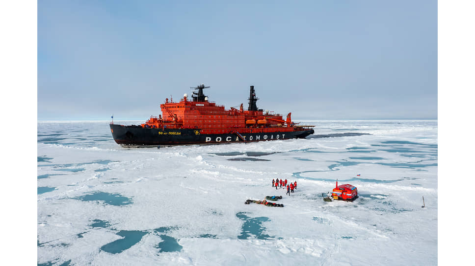 Экспедиция к Северному полюсу на атомоходе «50 лет Победы», июль 2021 года