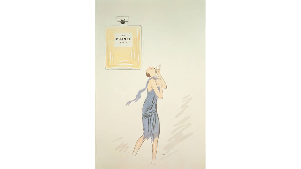 Первая реклама аромата Chanel №5, 1921 год