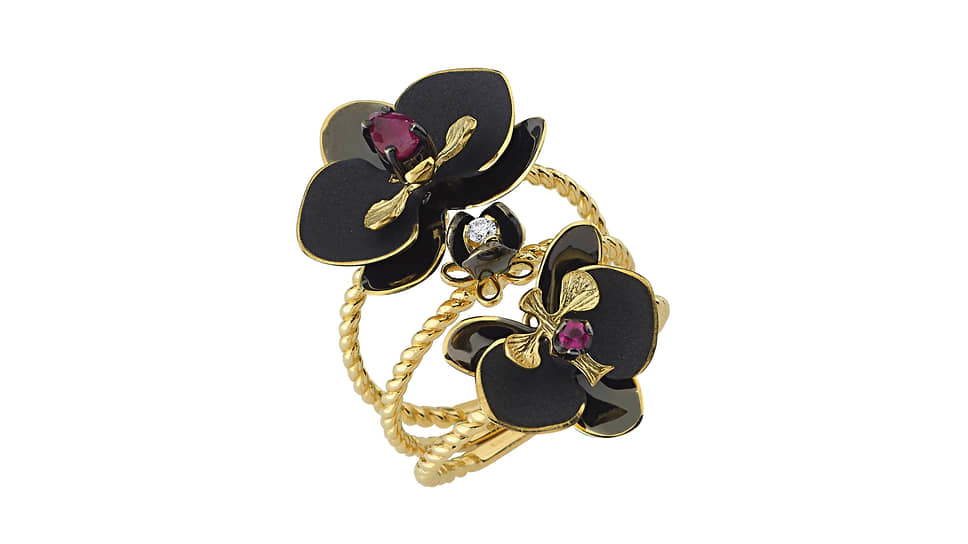 Кольцо из коллекции Black Orchid от Roberto Bravo