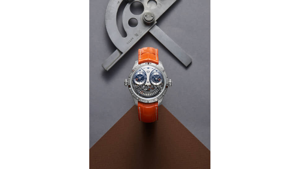 Konstantin Chaykin часы Martian Tourbillon, 40 мм, сталь, механизм с ручным подзаводом