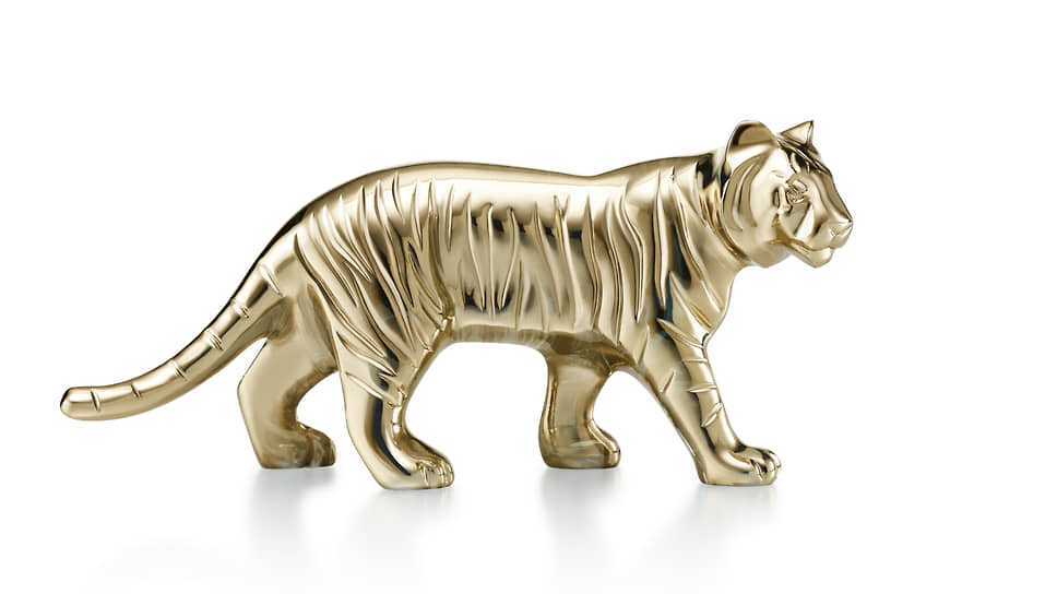 Скульптура «Тигр Zodiaque 2022», дизайн Эллисон Хоукс, Baccarat