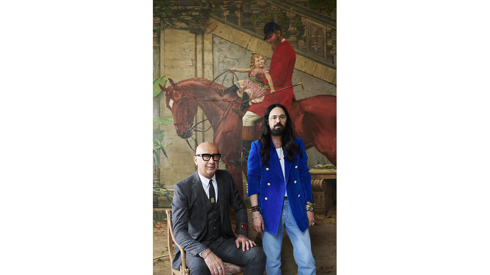 Генеральный директор Gucci Марко Биззари (слева) и креативный директор марки Алессандро Микеле