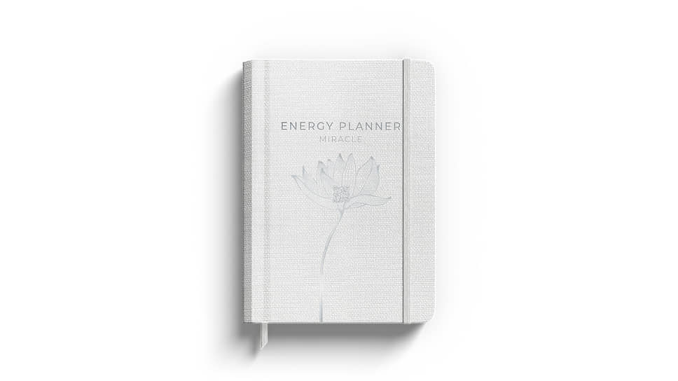 Energy Planner Miracle — ежедневник с энергетическими практиками, серо-белый
