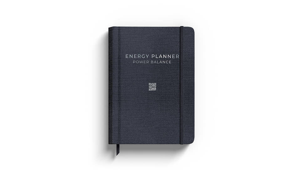 Energy Planner Power Balance — ежедневник с энергетическими практиками, черно-серый