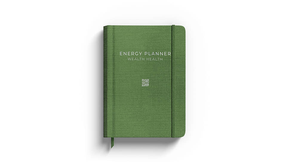 Energy Planner  Wealth Health — ежедневник с энергетическими практиками, зеленый