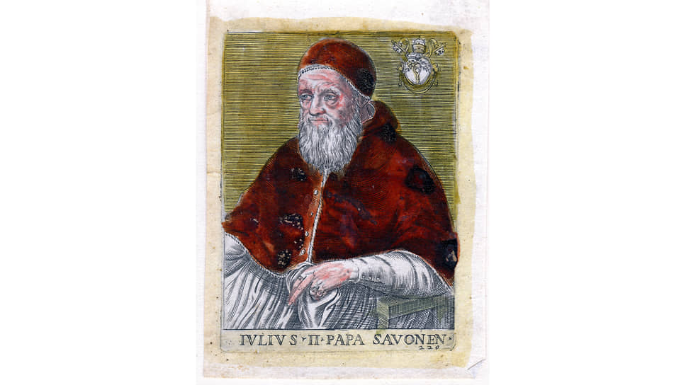 Папа римский Юлий II, заказчик росписи потолка Сикстинской капеллы
