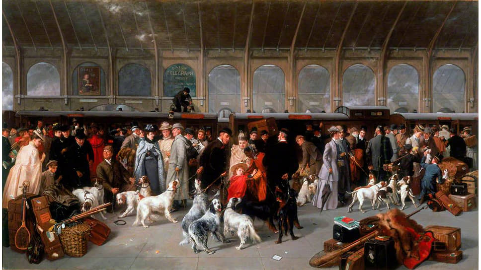Джордж Эрл. «Поездка на север: Кингс-Кросс, Лондон», 1893