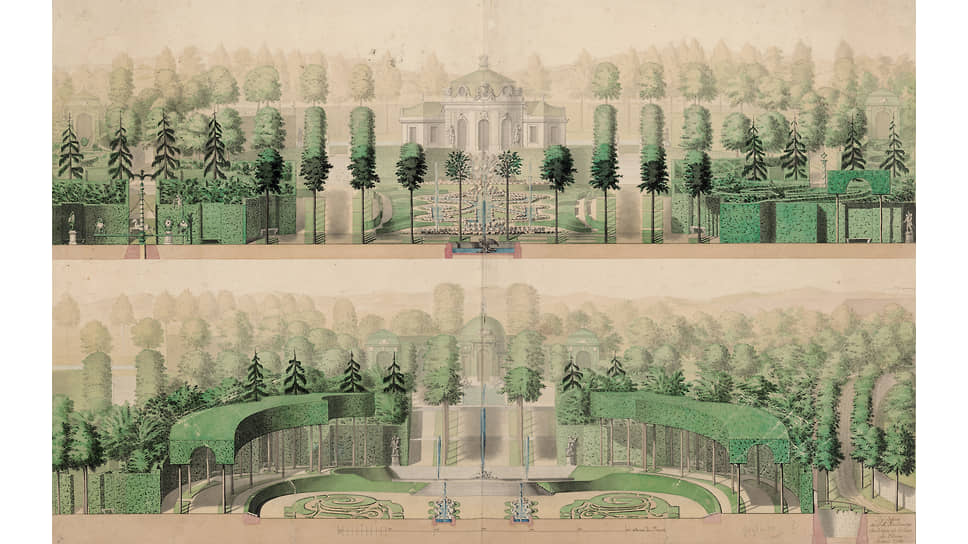 Фридрих Август Крабсациус. Дизайн неизвестного сада, 1760 год